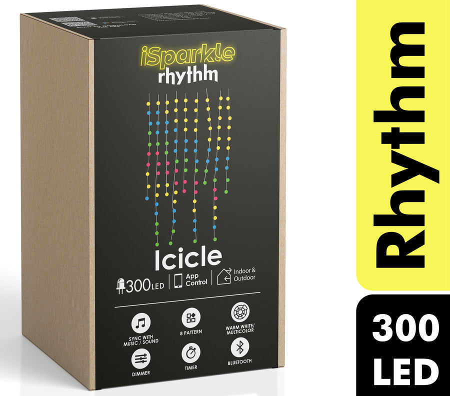 Icicle Lights (300 LED) Luces LED inteligentes Rhythm Edition