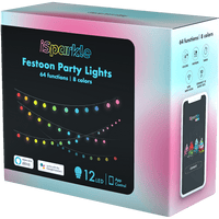 Girlanden-Partylichter (12 LED-Birnen) Intelligente RGB-LED