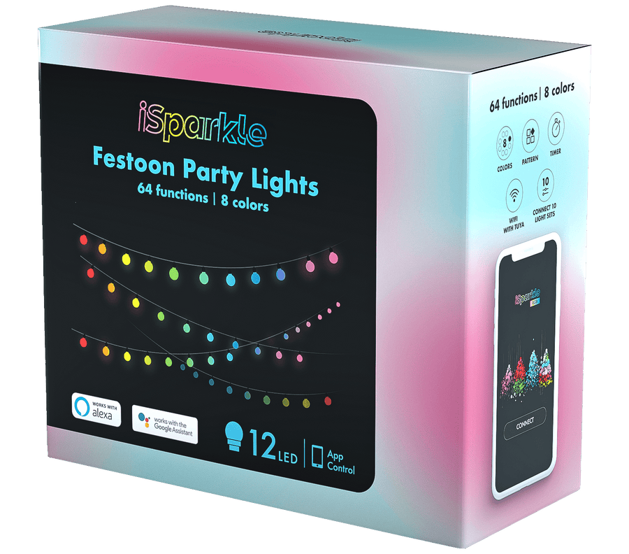 Festoon Party Lights (bombilla de 12 LED) Smart RGB LED